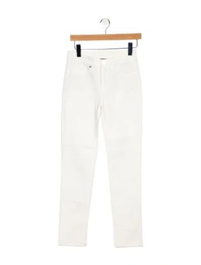 Pre-owned Loro Piana Mid-rise Straight Leg Jeans In Neutral