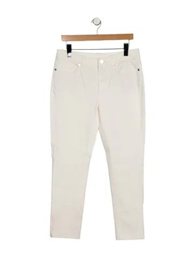 Pre-owned Loro Piana Mid-rise Straight Leg Jeans In Neutral