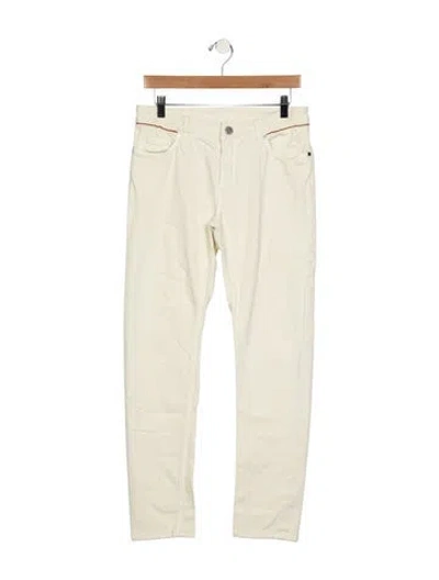 Pre-owned Loro Piana Mid-rise Straight Leg Jeans In Neutrals