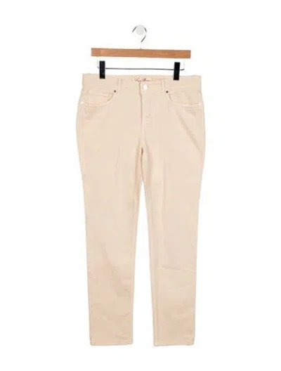 Pre-owned Loro Piana Mid-rise Straight Leg Jeans In Neutrals