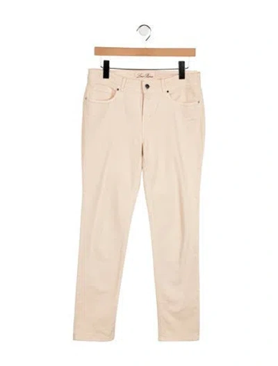 Pre-owned Loro Piana Mid-rise Straight Leg Jeans In Neutrals