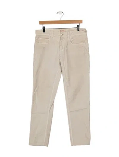 Pre-owned Loro Piana Mid-rise Straight Leg Jeans In Neutrals