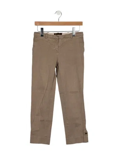 Pre-owned Loro Piana Mid-rise Straight Leg Jeans In Neutrals