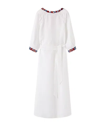 Loro Piana Mina Dress In White
