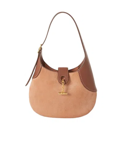 Loro Piana Mini Bobbin Bag In Ophelia Skin/caramel Sugar/sun Gold