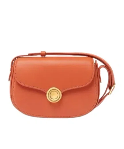 Loro Piana Mini Ghiera Shoulder Bag In Marmalade Orange/sun Gold