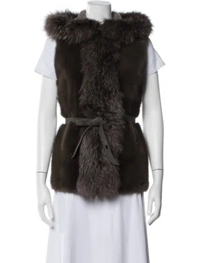 Pre-owned Loro Piana Mink Sweater In Brown