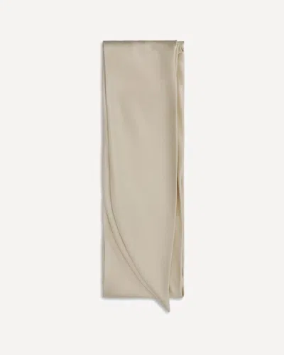 Loro Piana Mireille Satin Scarf In Cream