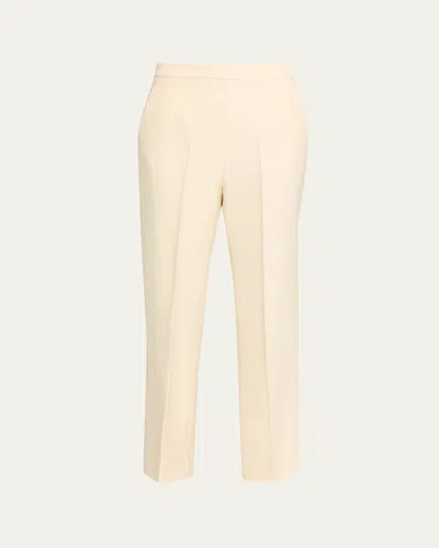 Loro Piana Mitch Wool-silk Trousers In Neutral