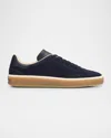 Loro Piana Sneakers Tennis Walk Aus Veloursleder In Blue Navy