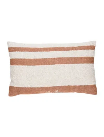 Pre-owned Loro Piana Moai Beach Cushion In Neutrals