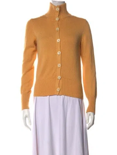Pre-owned Loro Piana Mock Neck Sweater In Orange