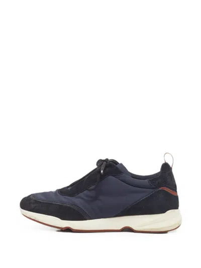 Pre-owned Loro Piana Modular Walk Sneakers In Blue