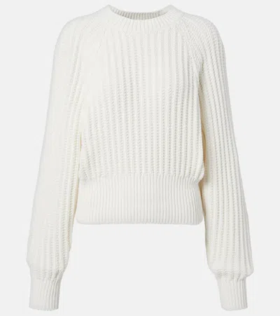Loro Piana Moltrasio Cotton Sweater In White
