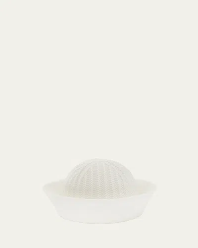 Loro Piana Moltrasio Cotton-blend Hat In White