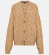 Loro Piana Monginevro Cashmere Cardigan In Camel