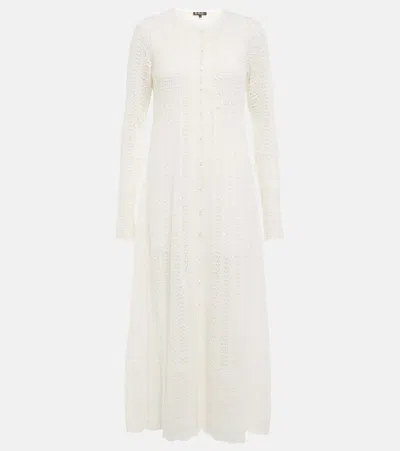Loro Piana Monviso Cashmere And Silk Dress In White