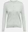 Loro Piana Cardigan Moorea Aus Seide Und Baumwolle In Grayed Jade