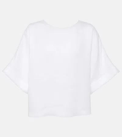 Loro Piana Morey Linen Top In White