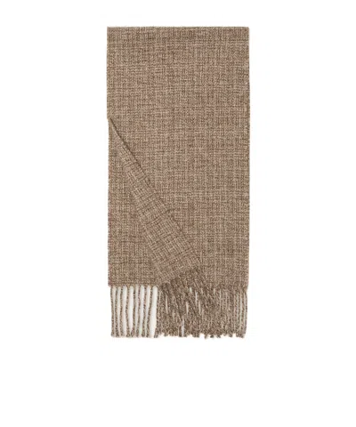 Loro Piana Fringed Scarf In Brown