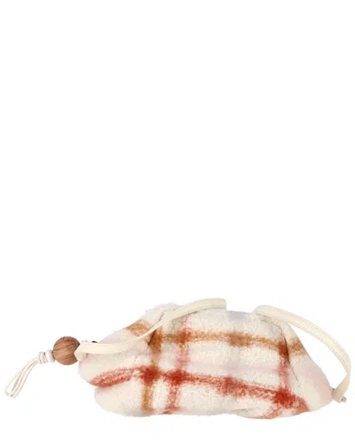 Pre-owned Loro Piana Multicolor Cashmere Small Puffy Check Print Pouch Bag (authentic  Pre-loved)