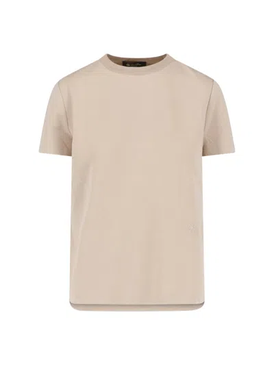 Loro Piana "my-t" T-shirt In Sand