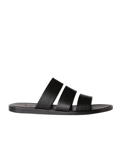 Loro Piana Naha Slippers In Black