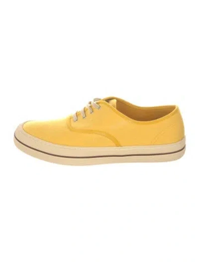 Pre-owned Loro Piana Nantucket Walk Sneaker Sneakers In Yellow