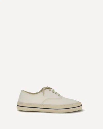 Loro Piana Nantucket Walk Lace-up Canvas Sneakers In Multi