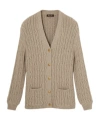 Loro Piana Napier Firefly Cardigan In White