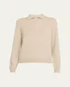 Loro Piana Napier Firefly Coarsehair Cashmere Sweater In Animal Print