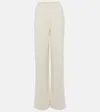 Loro Piana Napier Cable Knit Cashmere Pants In White