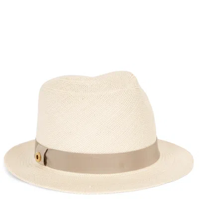Pre-owned Loro Piana Natural Ingrid Toquilla Straw Hat M In White