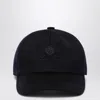 Loro Piana Navy Blue Cashmere Beanie Men In Black