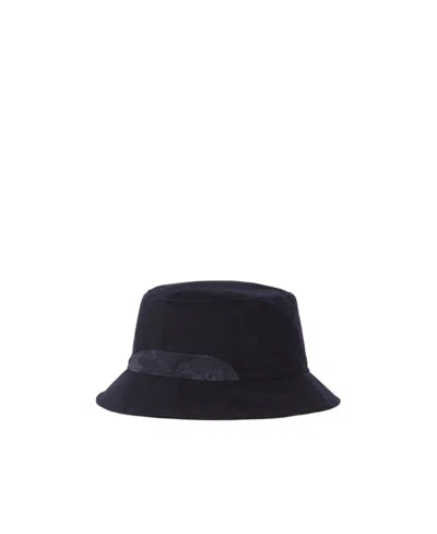 Loro Piana Navy Blue Logo Fisherman's Hat
