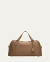 Loro Piana Needle Medium Fine Grain Leather Shoulder Bag