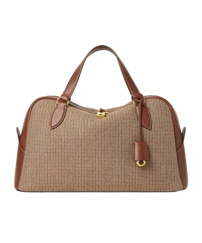 Loro Piana Needle Medium Handbag In Brown