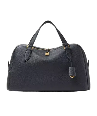 Loro Piana Needle Medium Shoulder Bag In Black