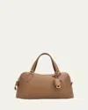 Loro Piana Needle Small Fine Grain Leather Shoulder Bag