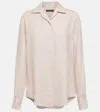 Loro Piana Neo André Linen Shirt In Beige