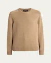 Loro Piana Neo Parksville Cashmere Crewneck Sweater In E0bz Golden Wheat Me