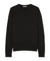 Loro Piana Girocollo Parksville Cashmere Sweater In Black