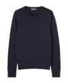 Loro Piana Neo Piuma Crewneck Knitted Jumper In Blue