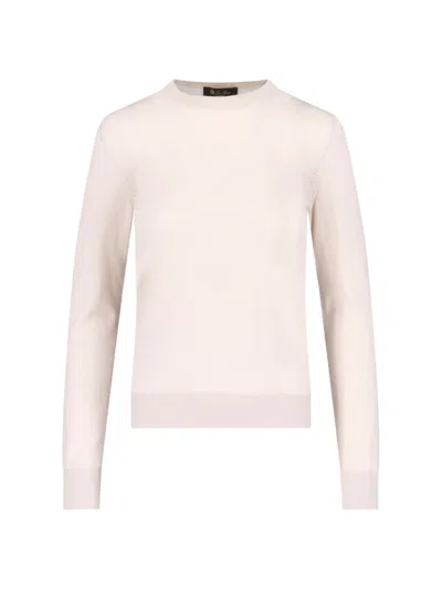 Loro Piana 'neo Piuma' Sweater In White