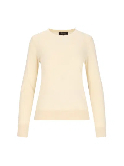 Loro Piana 'neo Piuma' Sweater In Soft Butter
