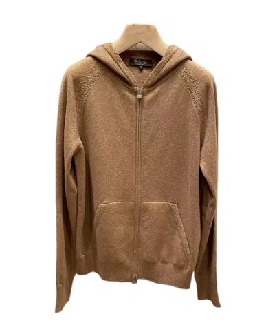Loro Piana Nevado Hooded Cashmere Casual Jacket In Brown
