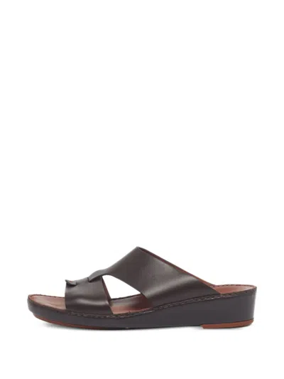 Pre-owned Loro Piana New Buckle Sandals In Brown