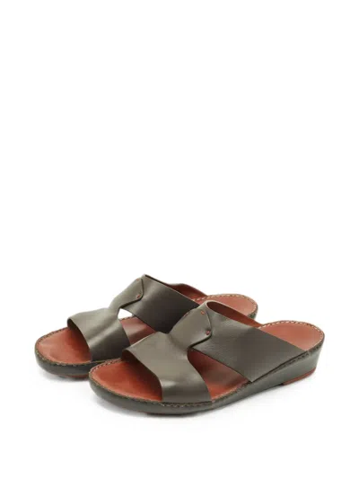 Pre-owned Loro Piana New Buckle Sandals In Brown