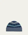 Loro Piana Noel Cashmere Beanie In Fancy Aegean Sea