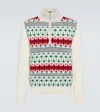 Loro Piana Noel Fair Isle Cashmere Half-zip Sweater In Multicoloured